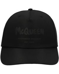 McQueen - Baseballkappe Mit Graffiti-Print - Lyst