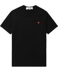 COMME DES GARÇONS PLAY - U T Shirt Small Emblem Knit - Lyst