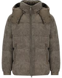 Save The Duck - Albus Mud Hooded Padded Jacket - Lyst