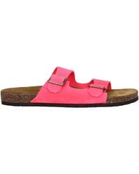 Saint Laurent - Ciabatte E Zoccoli Jimmy Uomo Camoscio Rosa/Rosa Fluo - Lyst