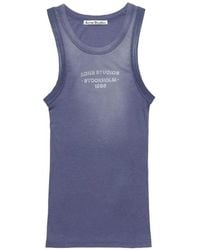 Acne Studios - Printed Scoop Neck Tank Top - Lyst