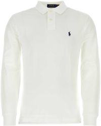 Polo Ralph Lauren - Long-Sleeve Cotton Piqué Polo Shirt Custom Slim-Fit - Lyst