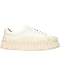 Jil Sander - Sneakers Leather/Optic - Lyst