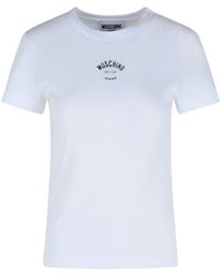 Moschino - Moschino -Jeans weiße Baumwoll -T -Shirt - Lyst