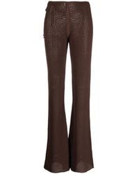 ANDREADAMO - Flared Broek - Lyst