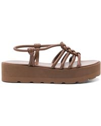 Gianvito Rossi - Hebe Leather Sandals - Lyst