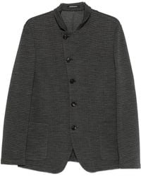 Emporio Armani - Wool Blend Blazer Jacket - Lyst