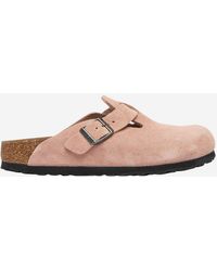 Birkenstock - Boston Wildleder Sabot - Lyst