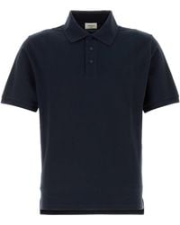 Saint Laurent - Logo Embroidery Polo Shirt - Lyst