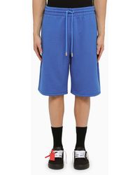 Off-White c/o Virgil Abloh - Off Nautical Cotton Bermuda Shorts With Logo - Lyst
