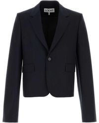 Loewe - Midnight Wool Blazer - Lyst