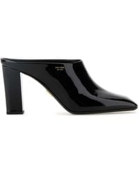Prada - Leder-Mules 85 Mm - Lyst
