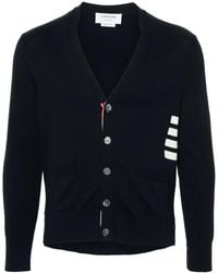Thom Browne - 4Bar Cotton Cardigan - Lyst
