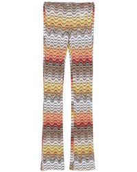 Missoni - Zigzag Gebreide Broek - Lyst