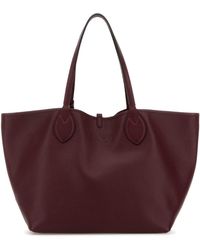 Gucci - Burgundy Leather Reversible Shopping Bag - Lyst
