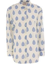 Mc2 Saint Barth - Brigitte -Hemd mit Paisley -Muster - Lyst