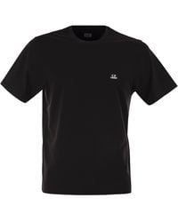 C.P. Company - Cotton T Shirt With Logo Patch - Lyst