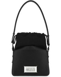 Maison Margiela - Leather And Fabric 5Ac Bucket Bag - Lyst
