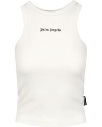 Palm Angels - T-shirts En Polo's Wit+zwart - Lyst