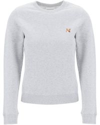 Maison Kitsuné - Fox Head Regular Fit Sweatshirt - Lyst
