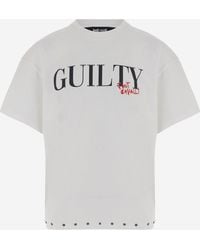 Just Cavalli - Cotton T Shirt With Logo Print - Lyst