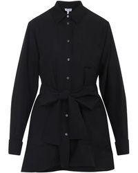 Loewe - Blouse Zwart - Lyst