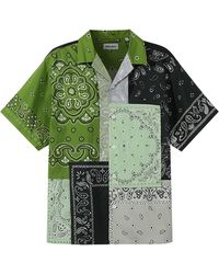 KENZO - Camisa de algodón Patchwork - Lyst