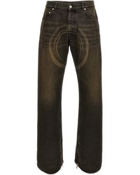 Off-White c/o Virgil Abloh - Uit Witte 'ontspannen Ronde' Jeans - Lyst