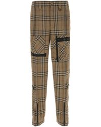 Burberry - Embroidered Viscose Blend Cargo Pant - Lyst