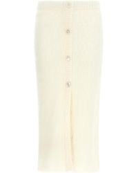 Alessandra Rich - Falda de 'mohair carded de - Lyst