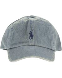 Polo Ralph Lauren - Cotton Baseball Cap With Effect Finish - Lyst