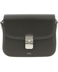 A.P.C. - Grace Small Borse A Mano Grigio-Donna - Lyst