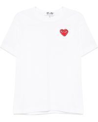 COMME DES GARÇONS PLAY - T-Shirt Emblem X Rhinestone Clothing - Lyst