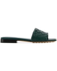Bottega Veneta - Bottle Leather Parco Slippers - Lyst