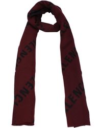 Balenciaga - 'S Sciarpe Lana Rosso/Nero - Lyst