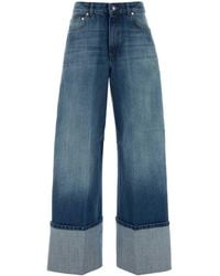 Givenchy - Denim Wide-leg Jeans - Lyst
