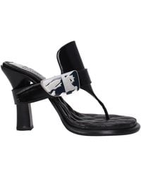 Burberry - Flip-Flop Leather - Lyst