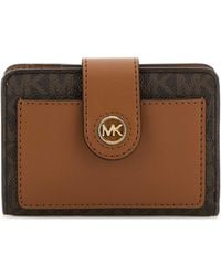 Michael Kors - Mk Charm Sm Tab Compact Pckt Wllt - Lyst