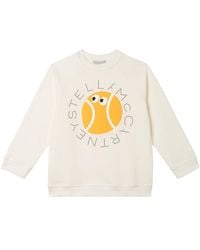 Stella McCartney - Stella Mc Cartney Jersey With "Tennis" Logo - Lyst
