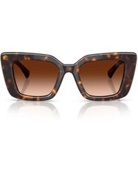 Burberry - Zonnebril Be4476 300274 Bruin/bruin Gradiënt Dames - Lyst