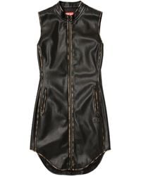 DIESEL - Vestido corto con cremallera - Lyst