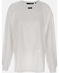 ROTATE BIRGER CHRISTENSEN - Roteer Birger Christensen Dun Katoenen T -shirt Met Logo - Lyst