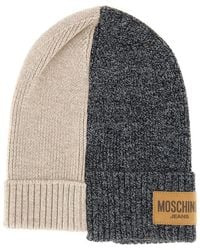 Moschino - Wool Cap With Logo - Lyst