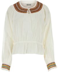 Bode - Cotton Georgette Blouse - Lyst