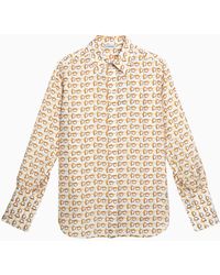 Burberry - Shirt With Motif - Lyst