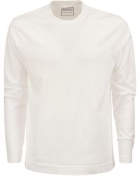 Fedeli - T-shirt en coton biologique à manches longues - Lyst