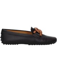 Tod's - Tod 's Mocassini Frauen Haut schwarz/braun - Lyst