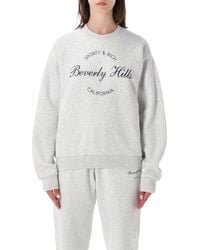 Sporty & Rich - Sporty & Rich Beverly Hills Crewneck Sweatshirt - Lyst