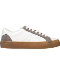Moncler - Monaco2 Leather Sneakers/Taupe - Lyst
