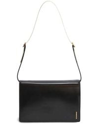 Jil Sander - File Small Leather Crossbody Bag - Lyst